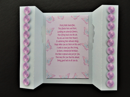 Pearls & Butterflies Cut & Fold 4 Page Mini-Kit by Valerie Spowart