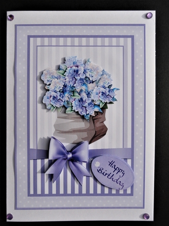 Soft Floral Card Topper - Bag of Flowers by Valerie Spowart