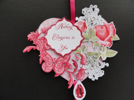Romantique Hanging Hearts Trio by Valerie Spowart