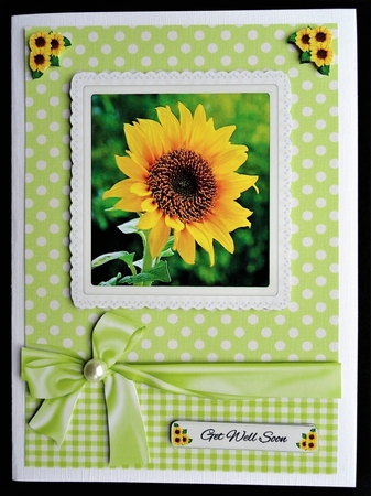 Sunflower Card by Valerie Spowart