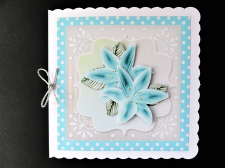 4 beautiful cards with flowers, roses and lilies by Valerie Spowart