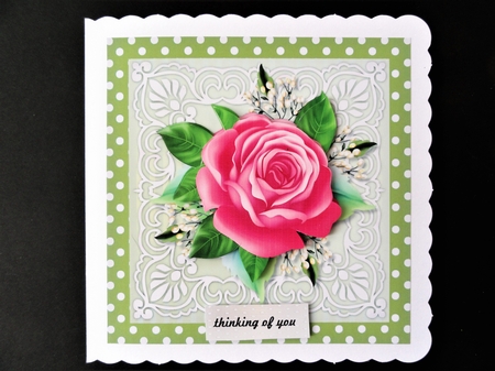 4 beautiful cards with flowers, roses and lilies by Valerie Spowart