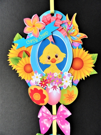 Little Chickadees - Hanging Easter Eggs Trio by Valerie Spowart