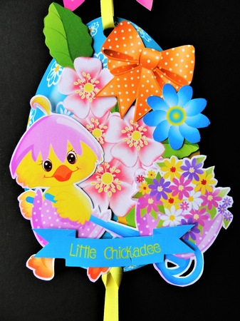 Little Chickadees - Hanging Easter Eggs Trio by Valerie Spowart