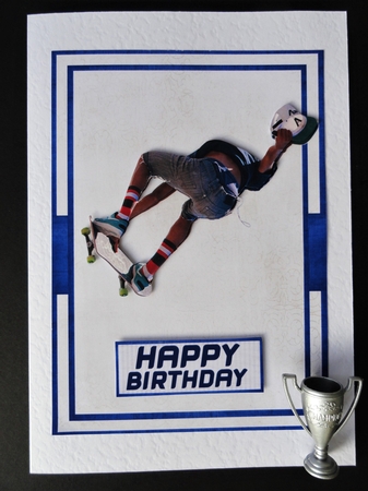 Skateboard Teenage Birthday by Valerie Spowart