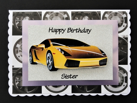 Sports Cars decoupage by Valerie Spowart