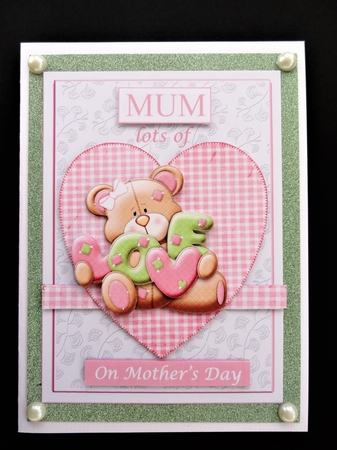 Mothers Day Teddy Bear Love by Valerie Spowart