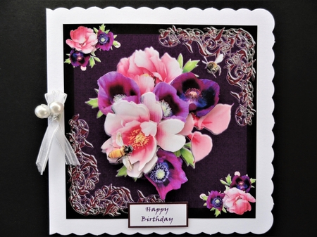 Floral, Swirls And Bees Step By Step.2 by Valerie Spowart
