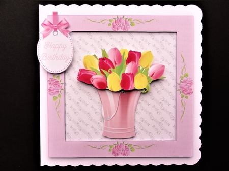VASE OF TULIPS MINI KIT by Valerie Spowart