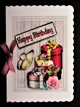 Birthday boxes pink by Valerie Spowart