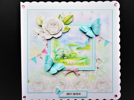 A Beautiful View Card Front Kit by Valerie Spowart