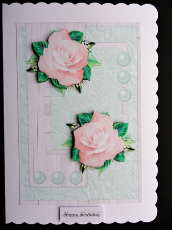 Gorgeous Pink Roses & Pearls Mini Kit by Valerie Spowart