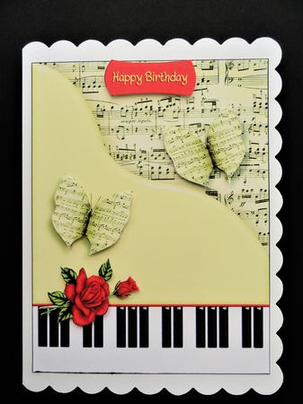 A5 Piano Card Front 6 by Valerie Spowart