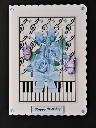 Floral Vignettes 2 On Floral Background by Valerie Spowart
