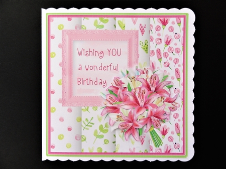 Bouquet Frame Card Topper by Valerie Spowart