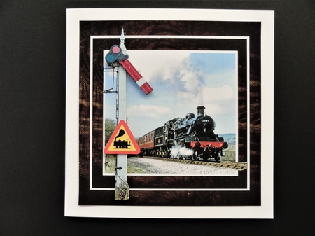 Puffing Down The Line Step By Step 7x7 by Valerie Spowart