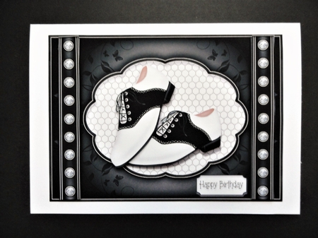 Dancing Shoes Male Card Topper by Valerie Spowart