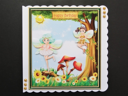 Fairies in the Forest Card Topper by Valerie Spowart