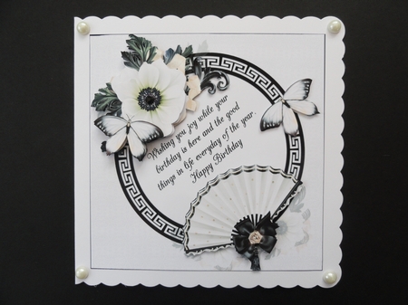 8x8 flowers and butterflies with birthday verse 2 mini kit by Valerie Spowart
