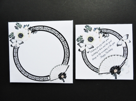 8x8 flowers and butterflies with birthday verse 2 mini kit by Valerie Spowart