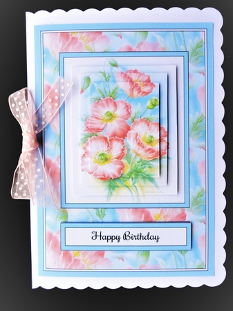 Lovely Rob Pohl Watercolor Flowers Pyramid Topper by Valerie Spowart