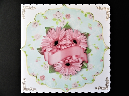 Shabby Gold Edged Shaped Mat 1 by Valerie Spowart