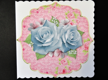 Shabby Gold Edged Shaped Mat 1 by Valerie Spowart