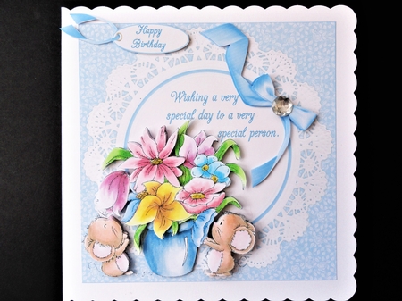 8x8 special wishes for a special person blue mini kit by Valerie Spowart