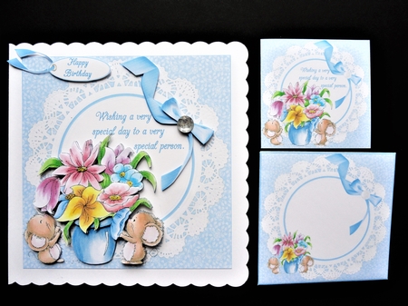 8x8 special wishes for a special person blue mini kit by Valerie Spowart
