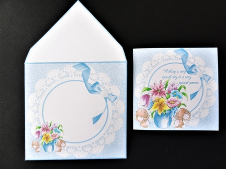 8x8 special wishes for a special person blue mini kit by Valerie Spowart