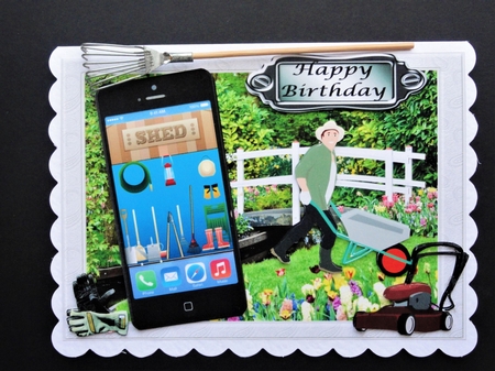 Gardening Phone Card 1  by Valerie Spowart