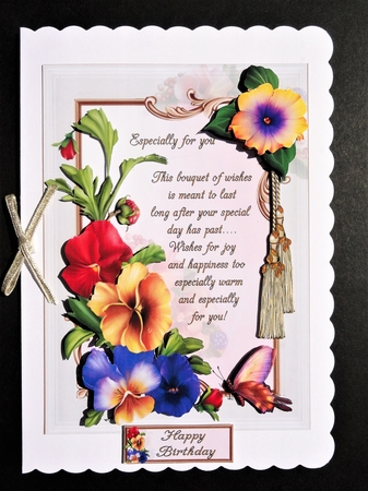 Pansey riot with verse mini kit by Valerie Spowart