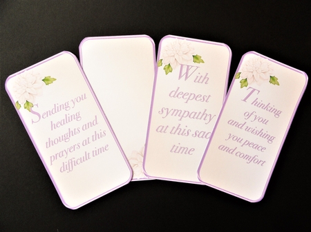 Sympathy Flowers - Stand-up Envelope Card Mini Kit by Valerie Spowart