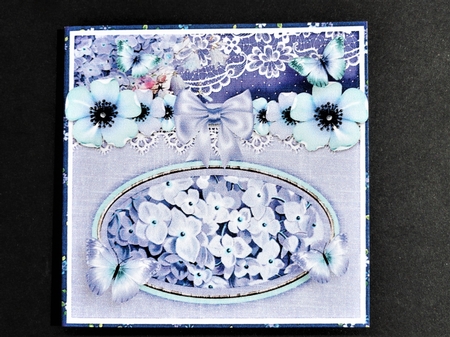 Vintage Shabby Purple card kit set 1478 by Valerie Spowart