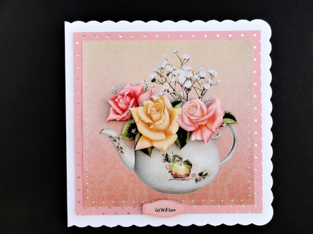 Teapot of flowers 5 by Valerie Spowart