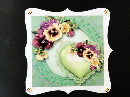 Hearts & Flowers Square Bumper Kit 3 by Valerie Spowart