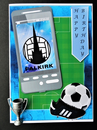 Football Phone card for Falkirk Fan by Valerie Spowart