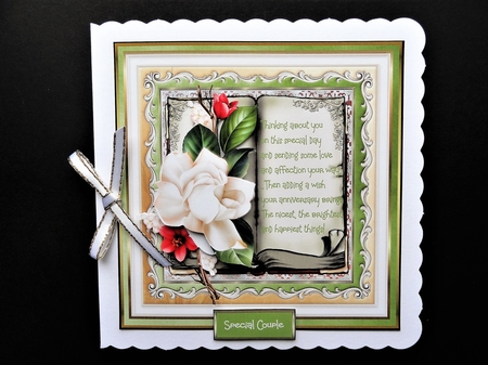 White anniversary rose by Valerie Spowart