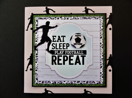 Football Player Backing Paper 2 by Valerie Spowart