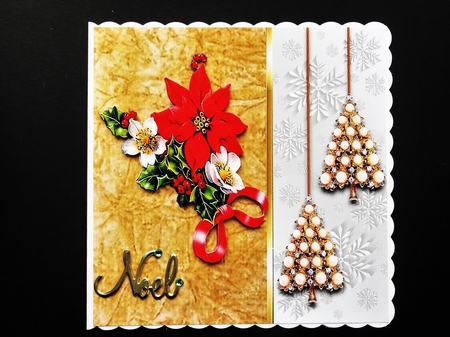 Jeweled Tree multicard D by Valerie Spowart