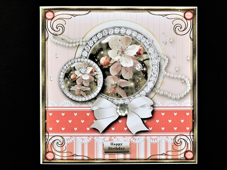 The Apple Blossom Express Card Topper by Valerie Spowart
