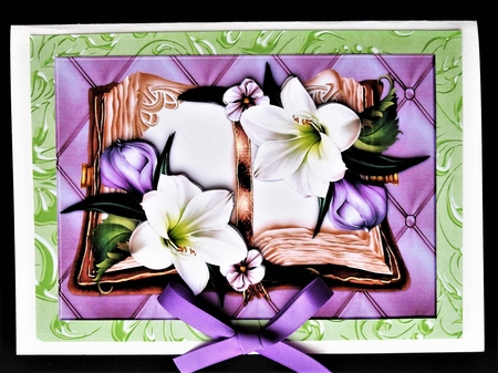 Vintage Book & Amaryllis Mini Kit  by Valerie Spowart