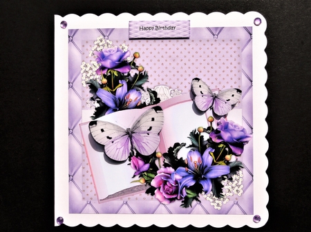 Gorgeous  Lilies, Butterflies  & Lace by Valerie Spowart