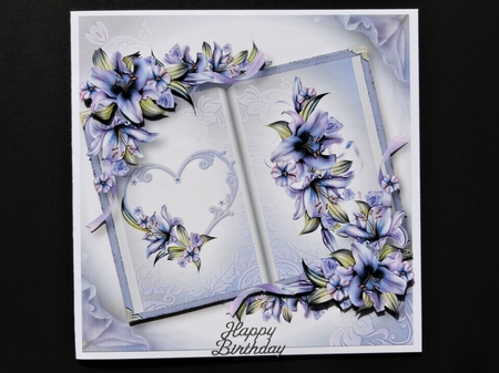Open Book Flowers Bumper Kit 1 by Valerie Spowart