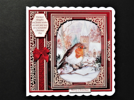 CHRISTMAS RED & GOLD 7.5 Quick Layer Cards & Inserts Bumper Kit by Valerie Spowart