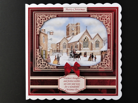 CHRISTMAS RED & GOLD 7.5 Quick Layer Cards & Inserts Bumper Kit by Valerie Spowart