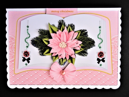 Christmas book In Pink Mini Kit by Valerie Spowart
