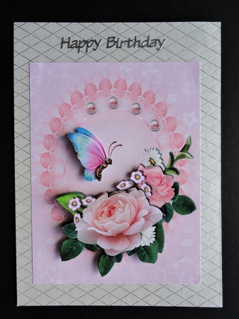 Pink Roses and Lace by Valerie Spowart