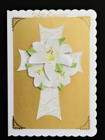 Filigree Cross and Lillies by Valerie Spowart