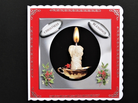 christmas candle by Valerie Spowart